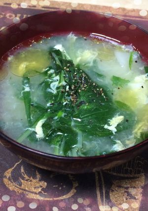 水菜の中華スープ-レシピのメイン写真