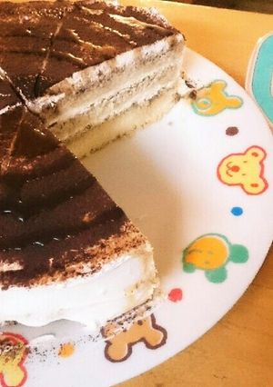 バレンタインに甘さ控えめティラミスケーキ-レシピのメイン写真