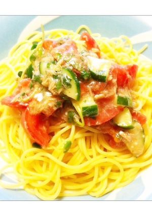 トマトとツナの冷製パスタ-レシピのメイン写真