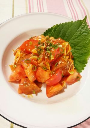 トマ鮪韓国風-レシピのメイン写真
