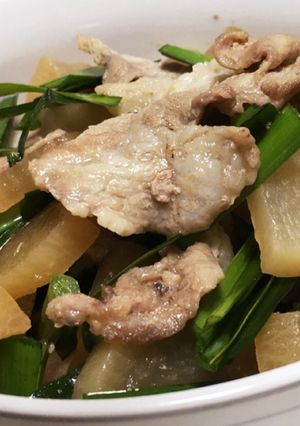 レンジだけで！大根と豚肉の煮物-レシピのメイン写真
