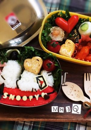 *お弁当*屋根の上のスヌーピー*キャラ弁-レシピのメイン写真