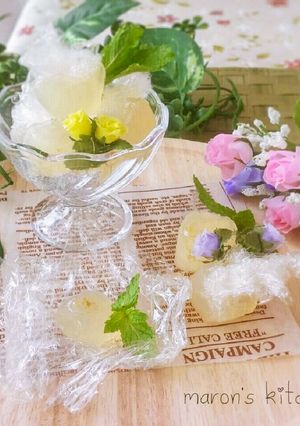 熱中症対策にも♡はちみつ塩レモンゼリー玉-レシピのメイン写真