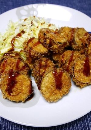簡単！ムネ肉でナスのはさみ揚げ-レシピのメイン写真