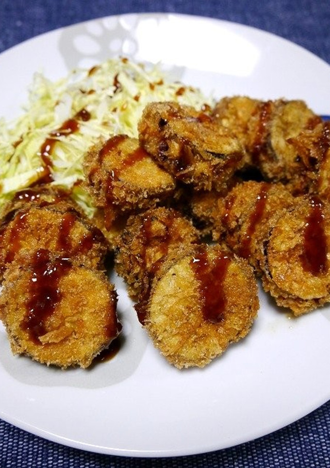 簡単！ムネ肉でナスのはさみ揚げ-レシピのメイン写真