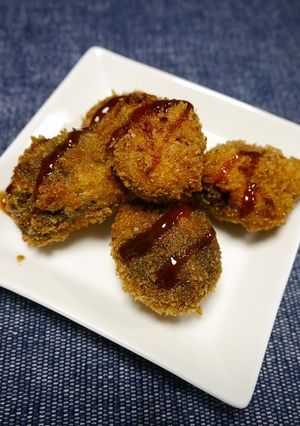 簡単！椎茸のむね肉詰め揚げ-レシピのメイン写真