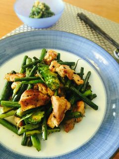 簡単☆にんにくの芽と鶏肉炒め-レシピのメイン写真