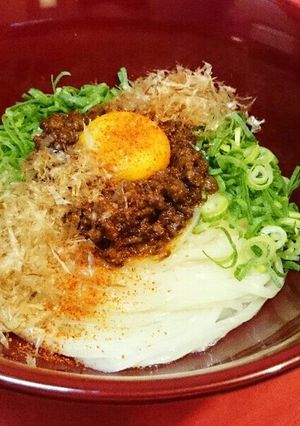 冷凍うどんde台湾まぜそば風うどんＴＫＵ-レシピのメイン写真