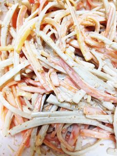 調味料これだけ!簡単ごぼうサラダ♡-レシピのメイン写真
