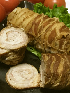 豚薄切り肉チャーシュー風☆固まり煮豚棒-レシピのメイン写真
