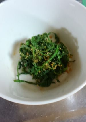 カラスノエンドウの胡麻ポン酢-レシピのメイン写真