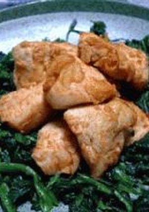 ほうれん草と鶏肉のケチャップ炒め-レシピのメイン写真
