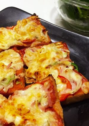 ピザトーストで簡単朝ごはん-レシピのメイン写真