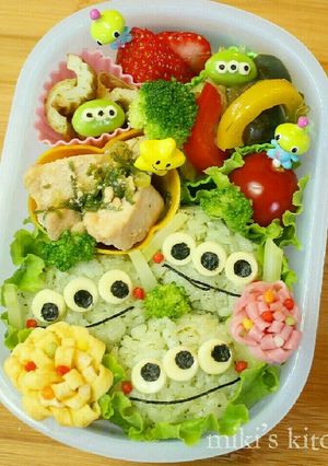 キャラ弁☆リトルグリーンメンまつり～♪-レシピのメイン写真