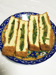 給料日前簡単厚揚げの味噌サンド-レシピのメイン写真