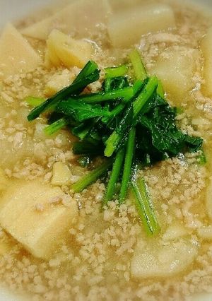 生姜香る♪かぶと筍とひき肉のとろとろ煮-レシピのメイン写真