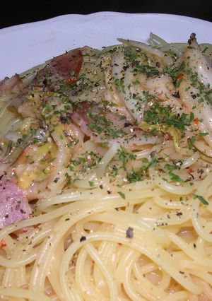 絶品♪ベーコンとキムチのパスタ-レシピのメイン写真