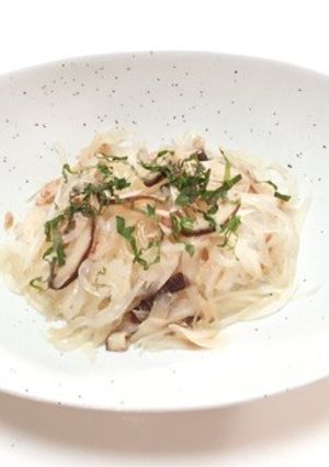 DAPレシピ・しいたけとツナの和風パスタ-レシピのメイン写真