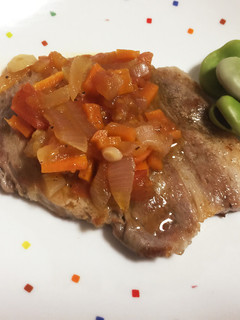 豚肉ステーキ(トマトソース)-レシピのメイン写真