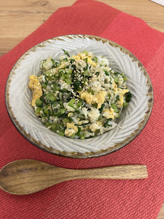 調理時間10分以内!青菜チャーハン-レシピのメイン写真
