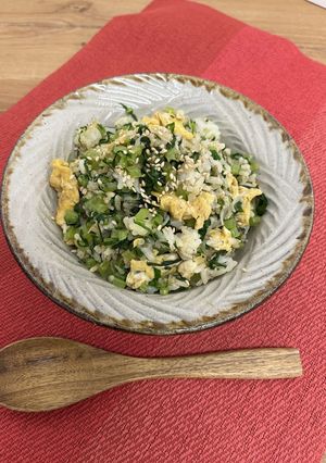 調理時間10分以内！青菜チャーハン-レシピのメイン写真