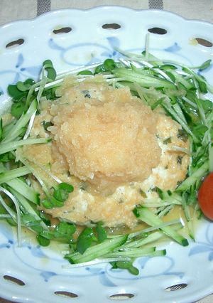 ヘルシー♡鶏バーグのおろしソース-レシピのメイン写真