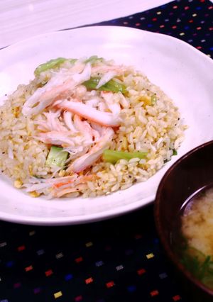 かにかにチャーハン♪-レシピのメイン写真