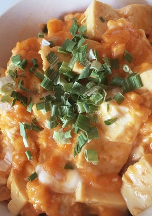 節約がっつり卵豆腐丼＊-レシピのメイン写真
