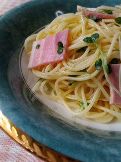 ベーコンと貝割れの冷製パスタ-レシピのメイン写真