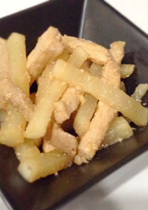 豚ロースと大根の ポン酢ピリ辛炒め煮-レシピのメイン写真