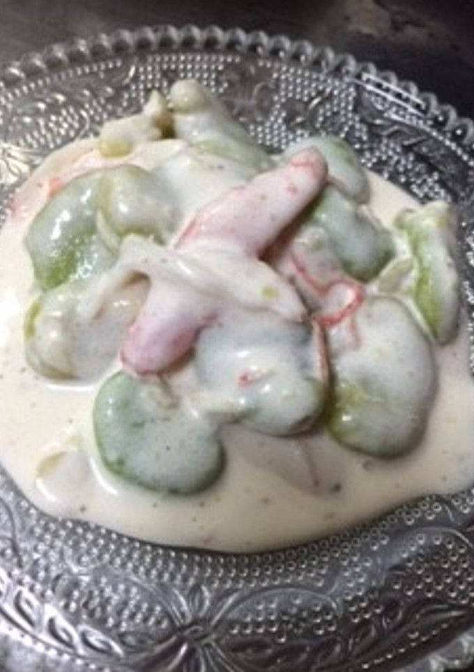 そら豆のヨーグルマヨソース和え-レシピのメイン写真