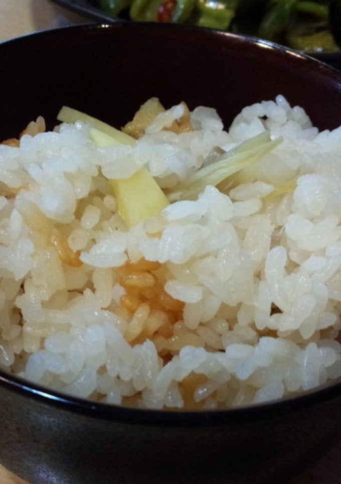 茗荷と生姜の炊き込みご飯-レシピのメイン写真