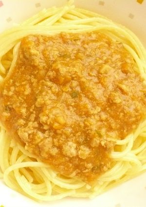 スパゲッティカレーソース・保育園給食-レシピのメイン写真