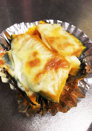 お弁当に！かぼちゃのチーズ焼き-レシピのメイン写真