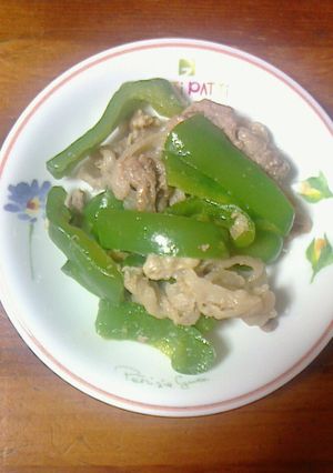 早い☆ピーマンと豚コマ肉の炒め物-レシピのメイン写真