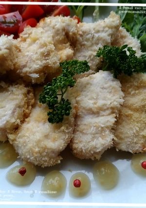 塩レモンdeヘルシー♪揚げないチキンカツ-レシピのメイン写真