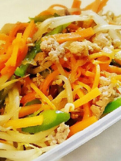 野菜たっぷり豚挽き肉の炒め物-レシピのメイン写真