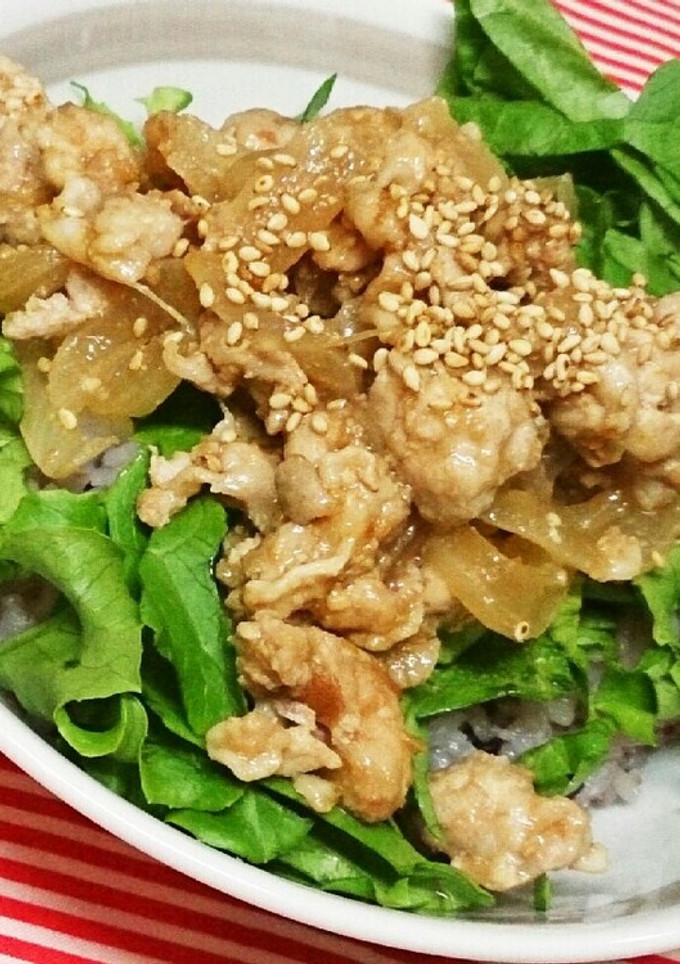 あっと言う間に完成！疲労回復！梅スタ丼-レシピのメイン写真