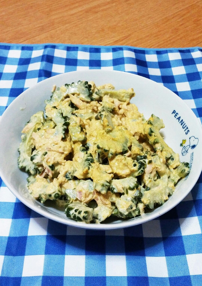 ゴーヤとツナのマヨカレー和え♪-レシピのメイン写真