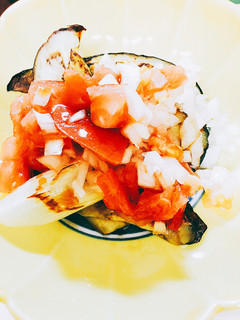 簡単♡焼き茄子のトマトのっけ-レシピのメイン写真