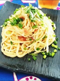 和〜☆梅としらすの冷製パスタ☆-レシピのメイン写真