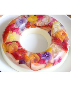 再現レシピ 花のババロアケーキ-レシピのメイン写真