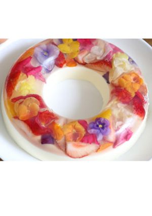 再現レシピ 花のババロアケーキ-レシピのメイン写真