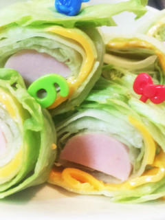 レタスで♡まきまきサラダ-レシピのメイン写真