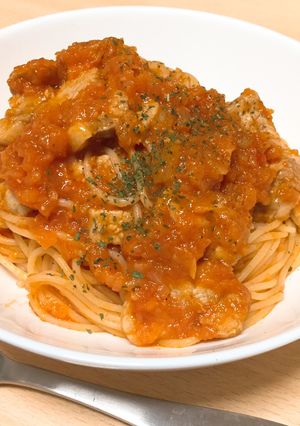 トマトポークのパスタソース-レシピのメイン写真