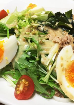 おうちにある物で簡単サラダうどん-レシピのメイン写真