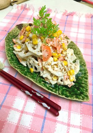 れんこんサラダツナソース♪-レシピのメイン写真