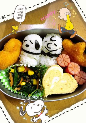 スヌーピーお弁当-レシピのメイン写真