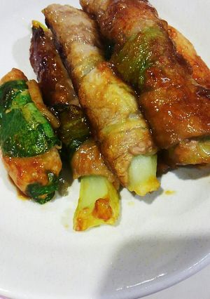 チンゲン菜ポーク巻き-レシピのメイン写真