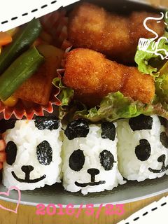 パンダお弁当-レシピのメイン写真